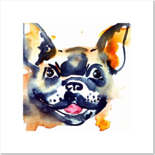 French Bulldog Watercolor - Gift For Dog Lovers Posters and Art